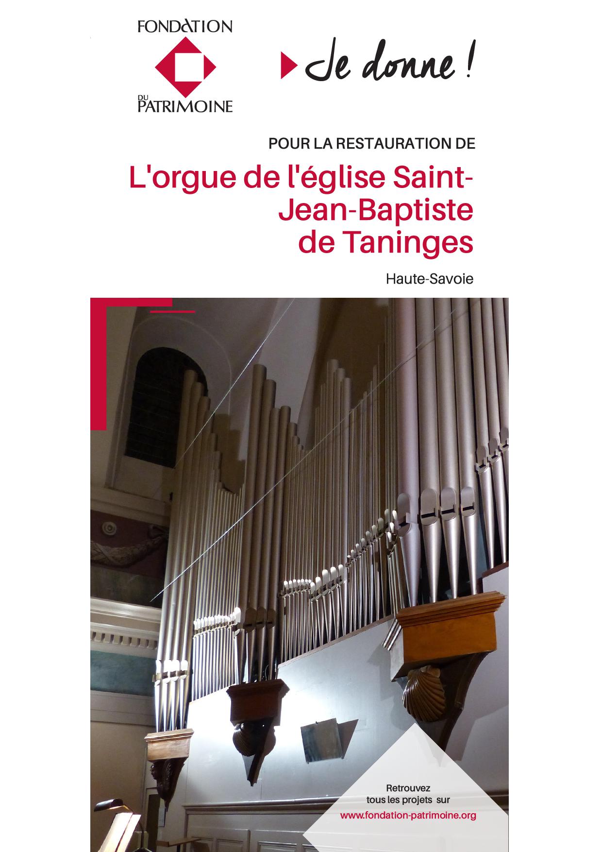 20190923 Bon de souscription Orgue église Saint Jean Baptiste de Taninges